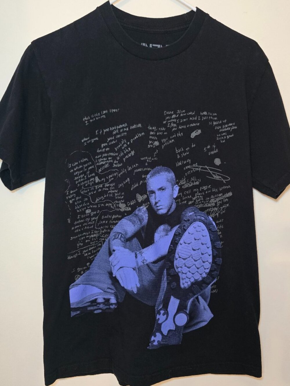 Official Eminem Store Exclusive Stan Lyrics Black T Shirt Mens Medium Rap Tee
